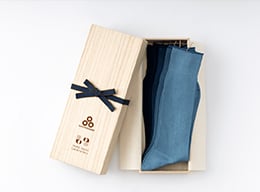 藍染工房Watanabe’s コラボ GIZA45 藍染靴下5足セット(数量限定)